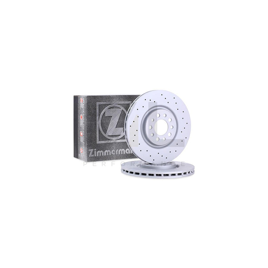 ZIMMERMANN SPORT COAT Z 110.2217.52 Brake Disc Internally Vented, Perforated, Coated  - 1 piece