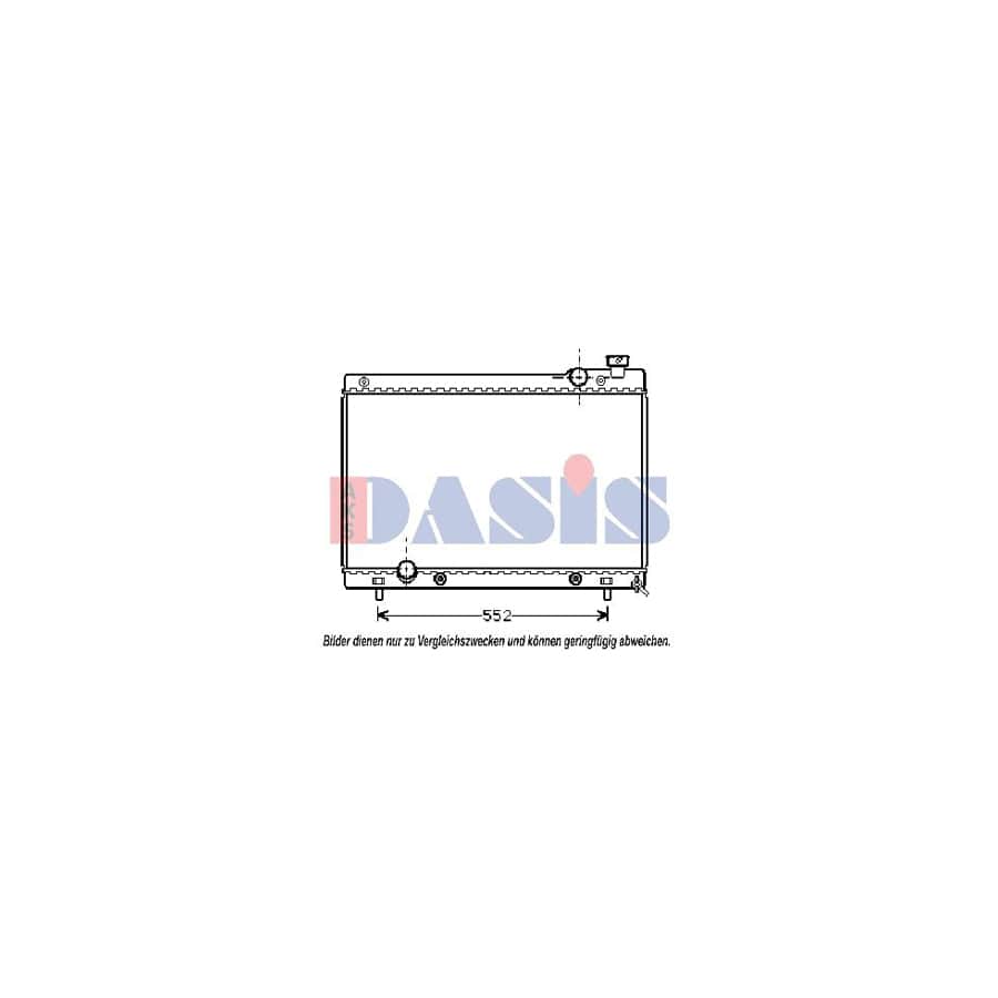 AKS Dasis 111320N Engine Radiator for Mazda 929 III Saloon (Hc)