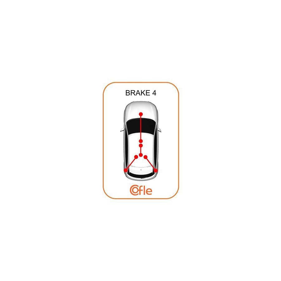 Cofle 92.20.095B113 Hand Brake Cable for Chrysler Voyager / Grand Voyager III (Gs)