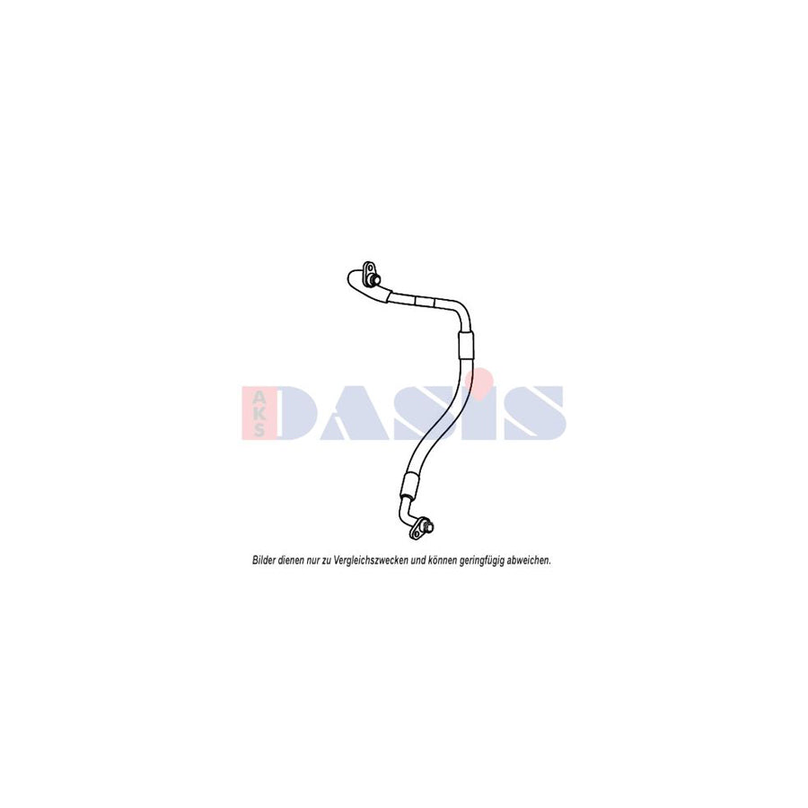 AKS Dasis 885900N High Pressure Line, Air Conditioning for Citroen C6 Saloon