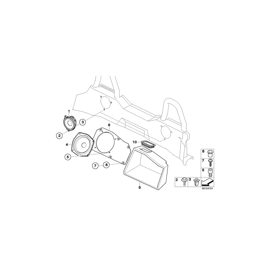 Genuine BMW 65126915850 E85 E86 Covering Plate Right (Inc. Z4 2.5i, Z4 3.0i & Z4 2.2i)