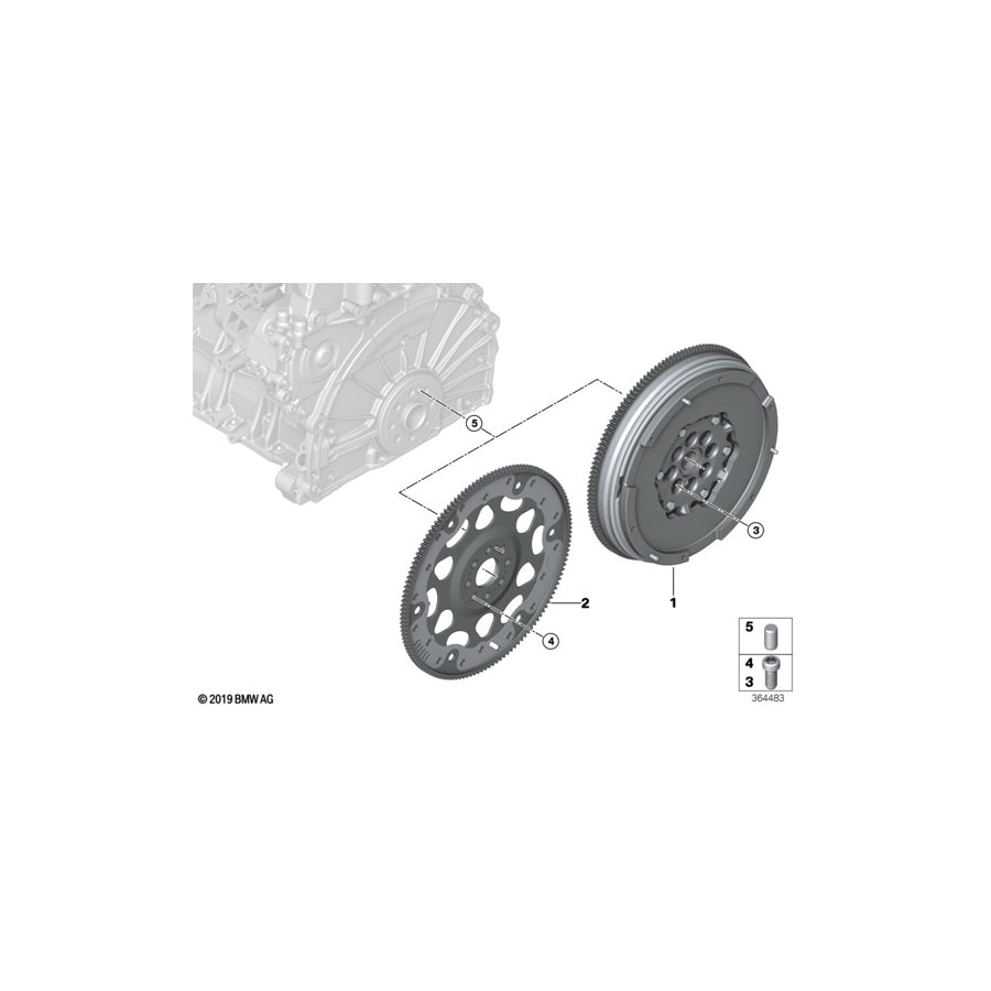 Genuine BMW 21208671022 F32 F22 Twin Mass Flywheel (Inc. 230i, 330iX & 430iX) | ML Performance UK