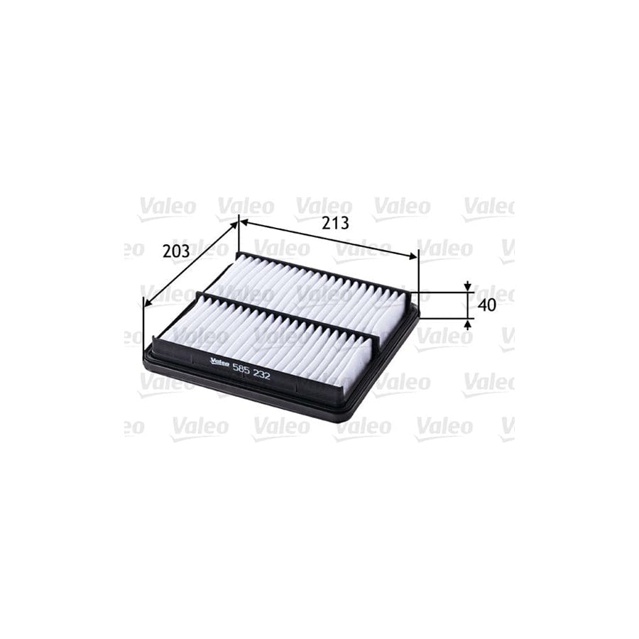 Valeo 585232 Air Filter For Daewoo Lanos