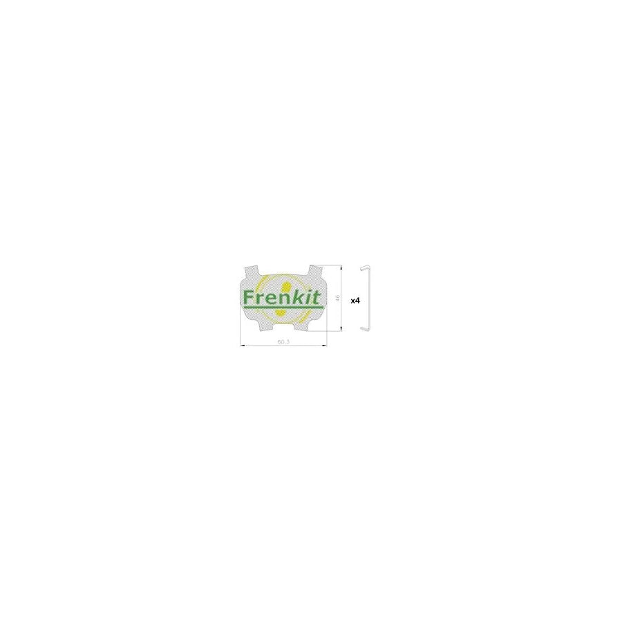 Frenkit 940193 Anti-Squeal Foil, Brake Pad (Back Plate)