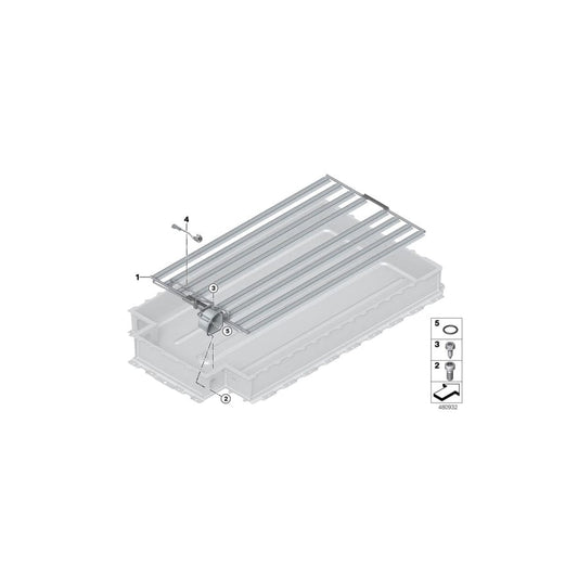 Genuine BMW 61277629407 Cooler For High-Voltage Battery (Inc. i3 94Ah Rex, i3 94Ah & i3 60Ah Rex)