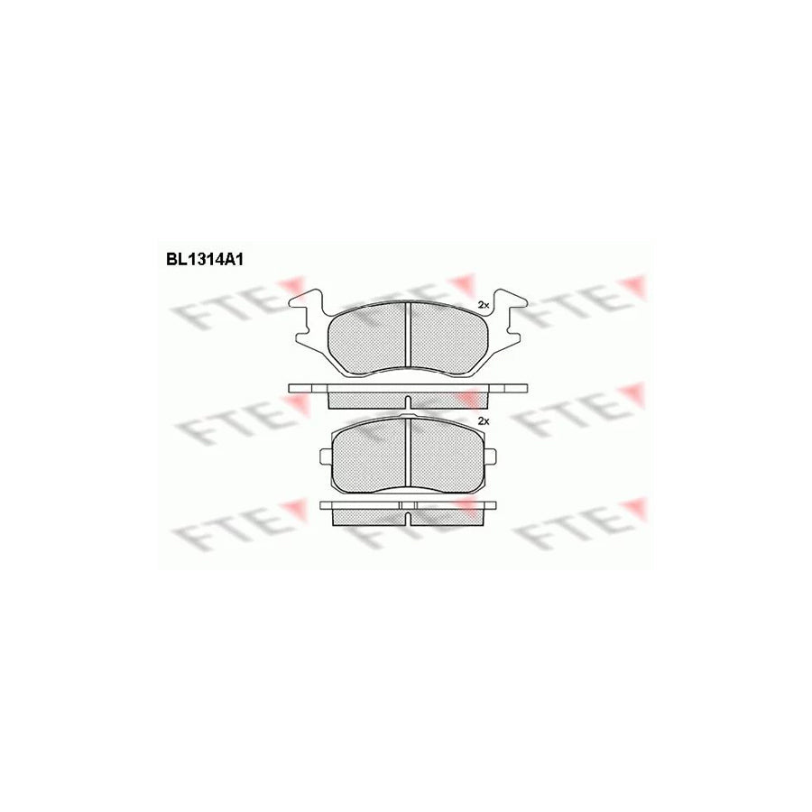 FTE Bl1314A1 Brake Pad Set for Toyota Starlet III Hatchback (P70)