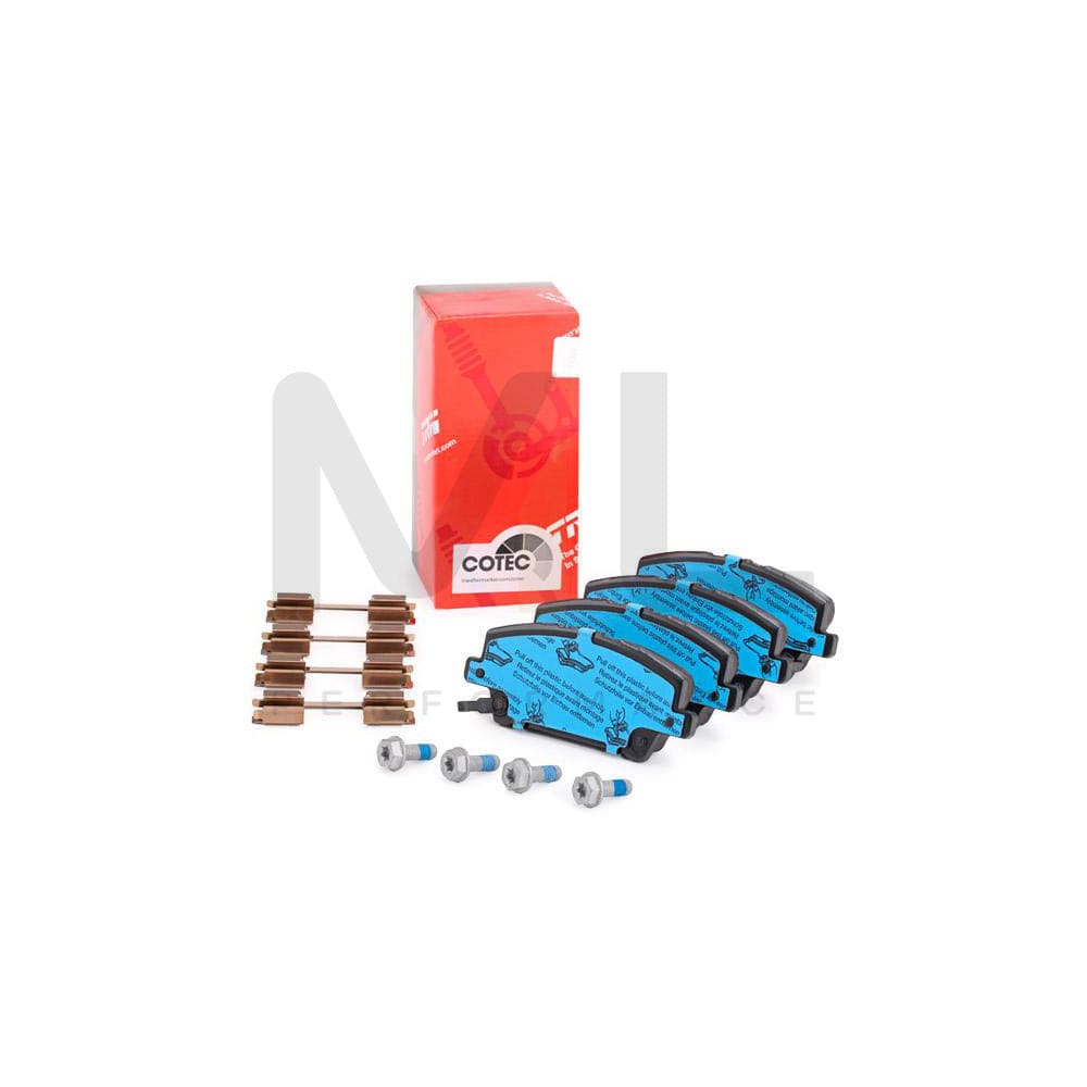 TRW Cotec Gdb3407 Brake Pad Set For Honda Civic With Acoustic Wear Warning, With Brake Caliper Screws, With Accessories