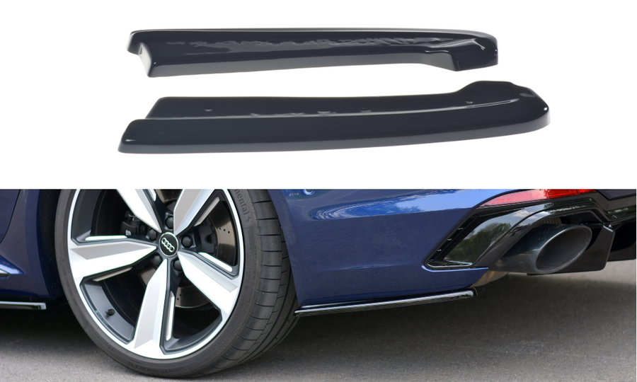 Maxton Design AU-RS4-B9-AV-RSD1T Rear Side Splitters Audi RS4 B9 Avant | ML Performance UK Car Parts