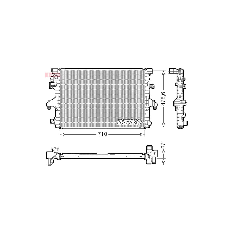 DENSO DRM32055 Engine Radiator