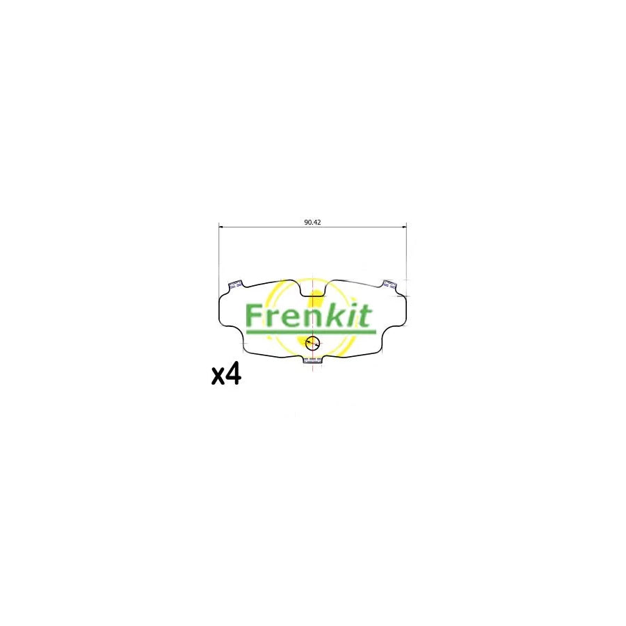 Frenkit 940190 Anti-Squeal Foil, Brake Pad (Back Plate)