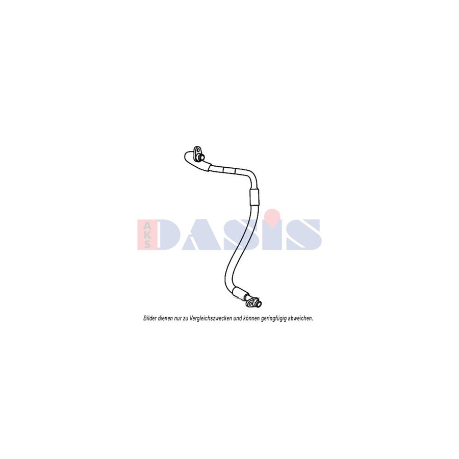 AKS Dasis 885901N High Pressure Line, Air Conditioning for Citroen C6 Saloon