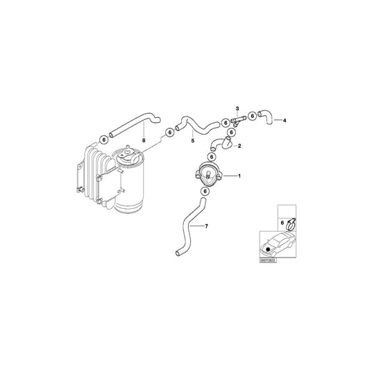 Genuine BMW 13537790849 E39 Hose Clamp (Inc. 520d)