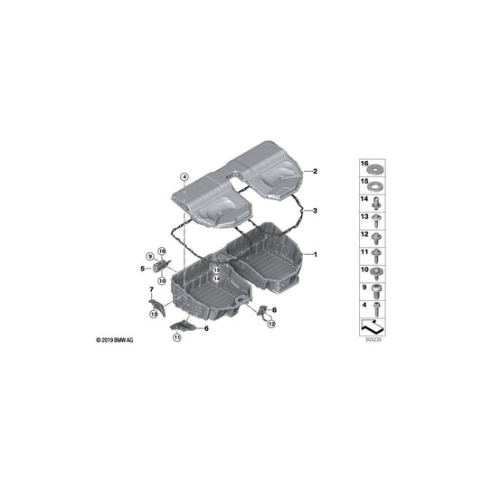 Genuine BMW 61258624559 G30 G20 G01 Angle Bracket, Front Right (Inc. 530eX, 330e & X3 30eX)