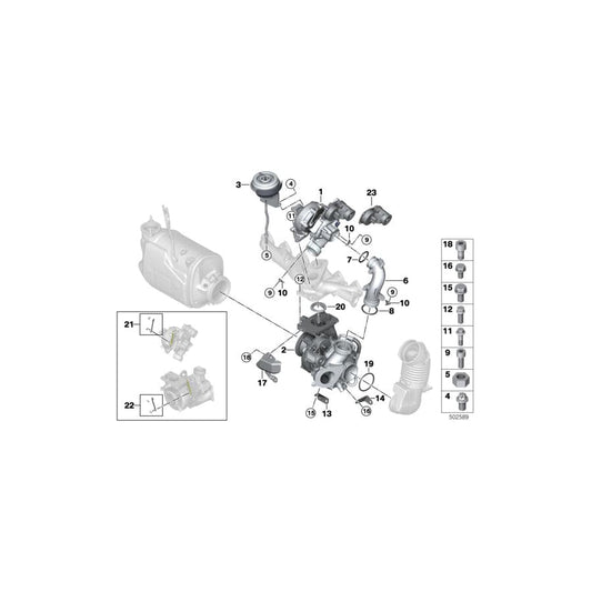 Genuine BMW 11658477138 G31 G12 Repair Kit For Coupling Rod (Inc. X4 M40dX, 640dX & 840dX)