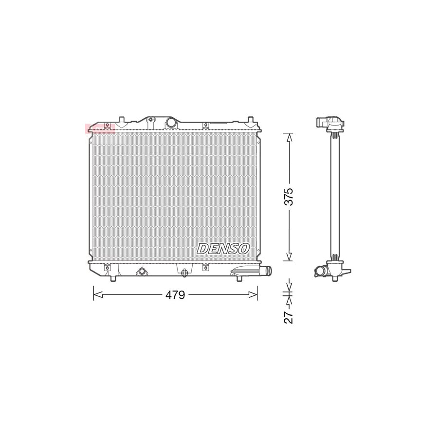 DENSO DRM47013 Engine Radiator