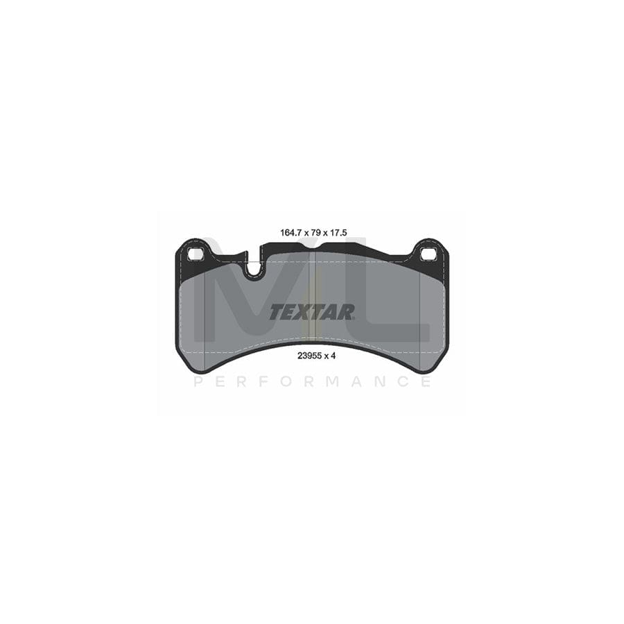 TEXTAR 2395501 Brake pad set prepared for wear indicator
