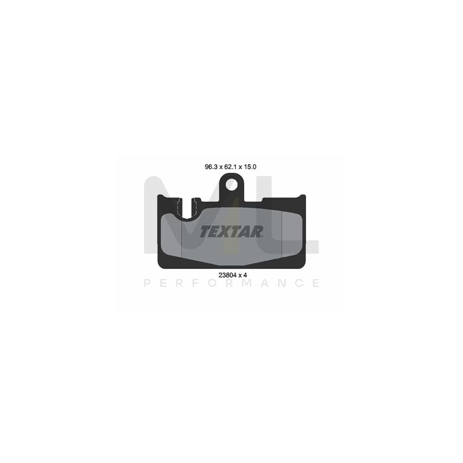 TEXTAR 2380401 Brake pad set for LEXUS LS III (XF30) prepared for wear indicator