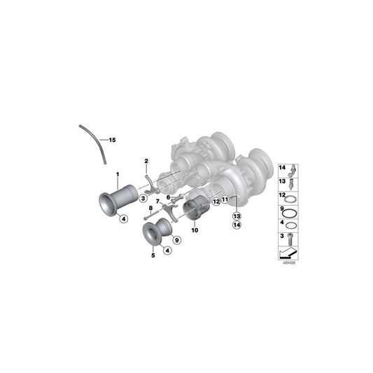 Genuine BMW 11618416464 Air Inlet Cover 33,0 mm (Inc. M6 GT3)