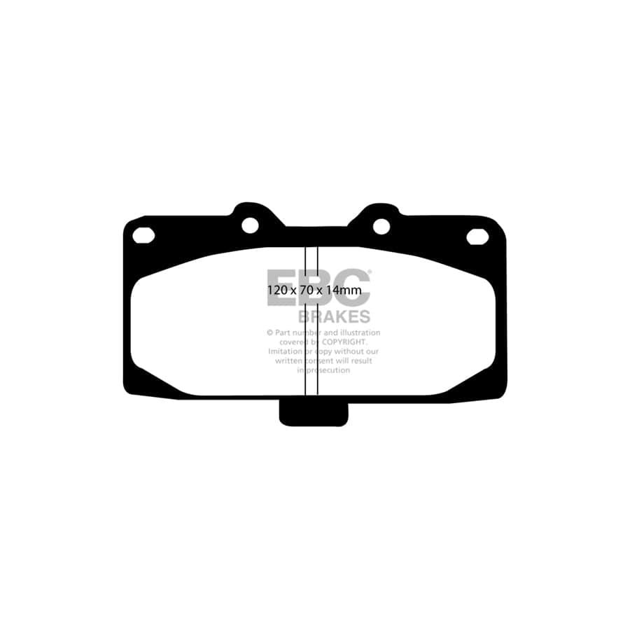 EBC PD12KF213 Nissan Skyline (R34) Redstuff Front Brake Pad & GD Disc Kit 2 | ML Performance UK Car Parts