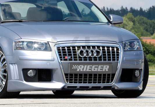 Rieger 00056751 Audi 8P A3 Front Bumper - R-Frame 1 | ML Performance UK Car Parts
