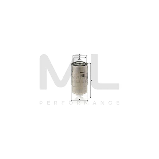 MANN-FILTER WK 854/4 Fuel filter Spin-on Filter