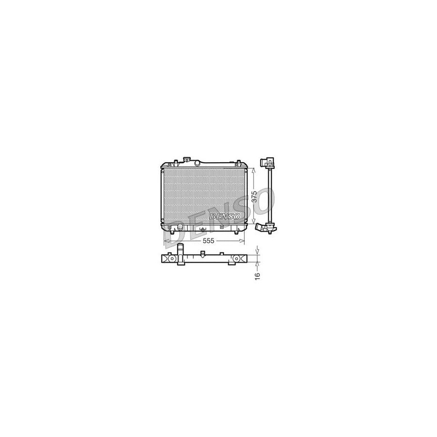 DENSO DRM47008 Engine Radiator for Suzuki Swift III Hatchback (Mz, Ez)