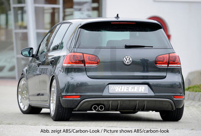 Rieger 00088019 VW Mk6 Golf GTD Rear Diffuser 9 | ML Performance UK Car Parts