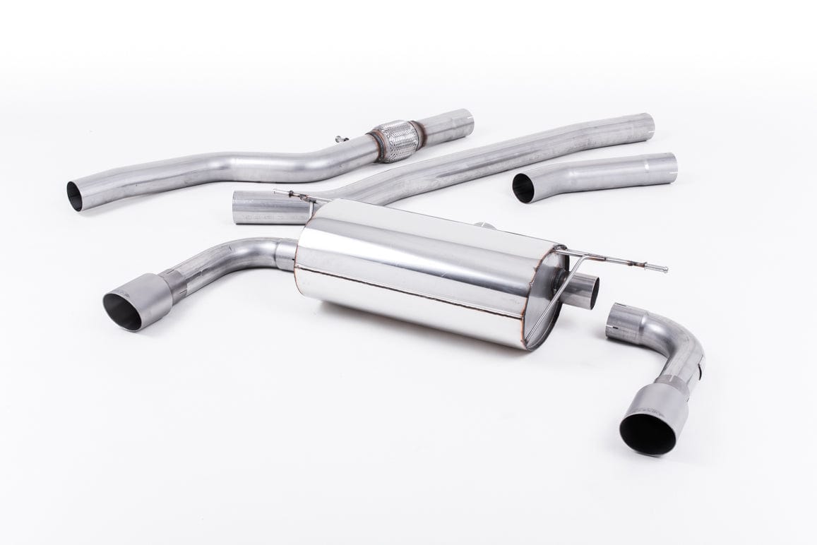 MillTek SSXBM1022 BMW F32 428i Cat-Back Dual-Outlet Non-Resonated with Titanium Tips