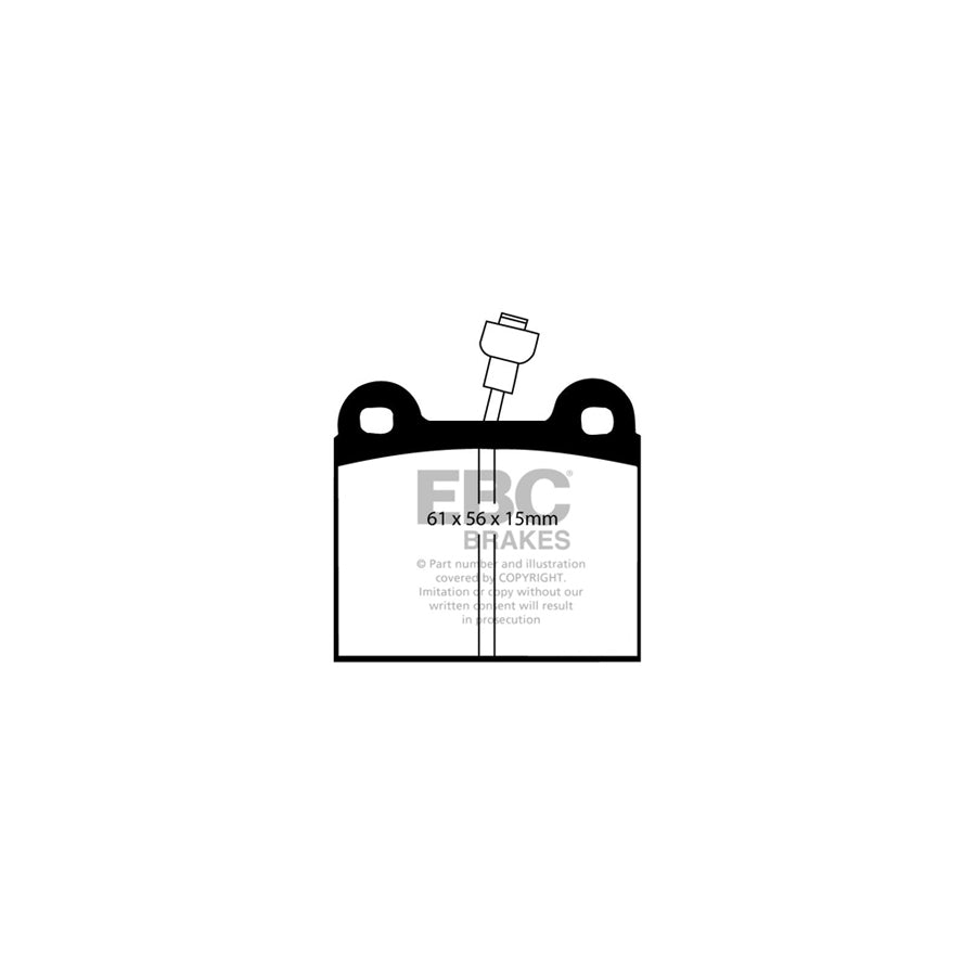 EBC PDKF386 Chrysler Matra Talbot Ultimax Front Brake Pad & Plain Disc Kit - Bendix Caliper (Inc. Horizon, Bagheera, Rancho) 2 | ML Performance UK Car Parts