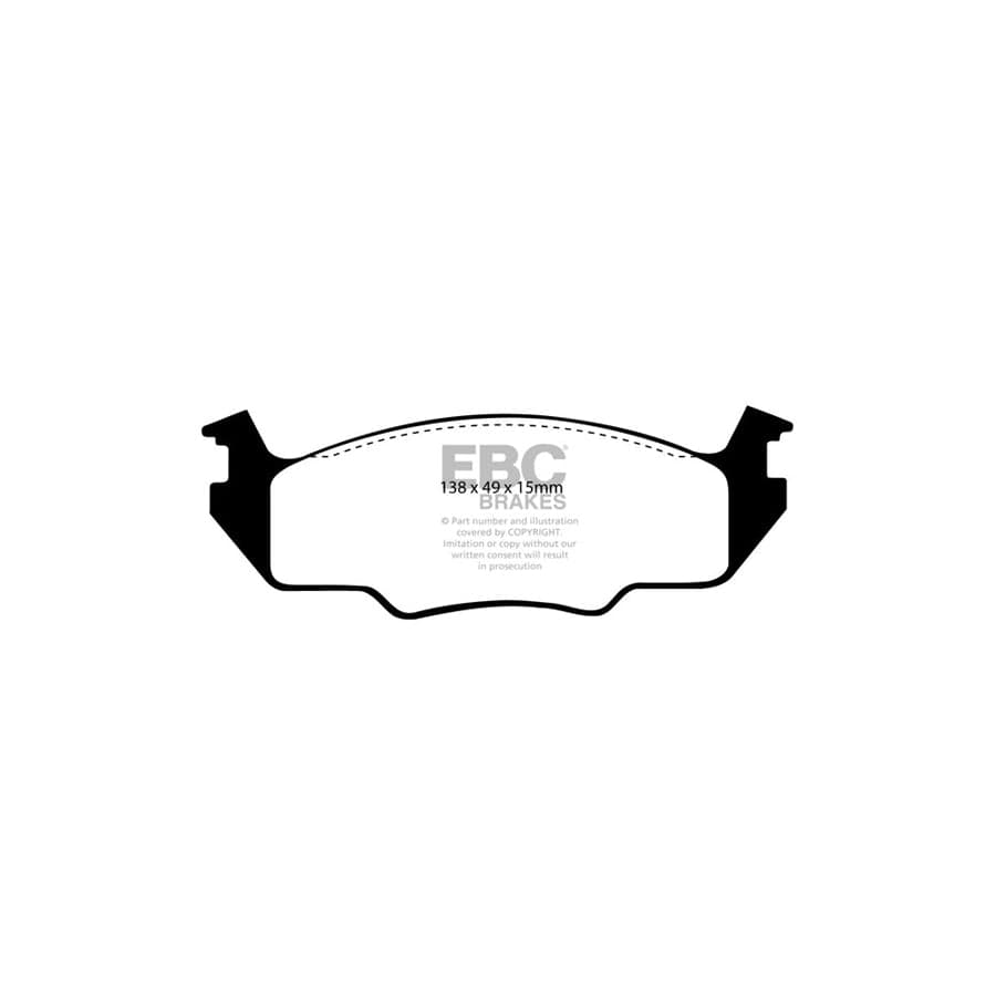 EBC PD06KF608 VW Greenstuff Front Brake Pad & USR Disc Kit 2 | ML Performance UK Car Parts