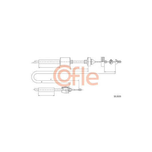 Cofle 15.3133 Clutch Cable for Renault Megane