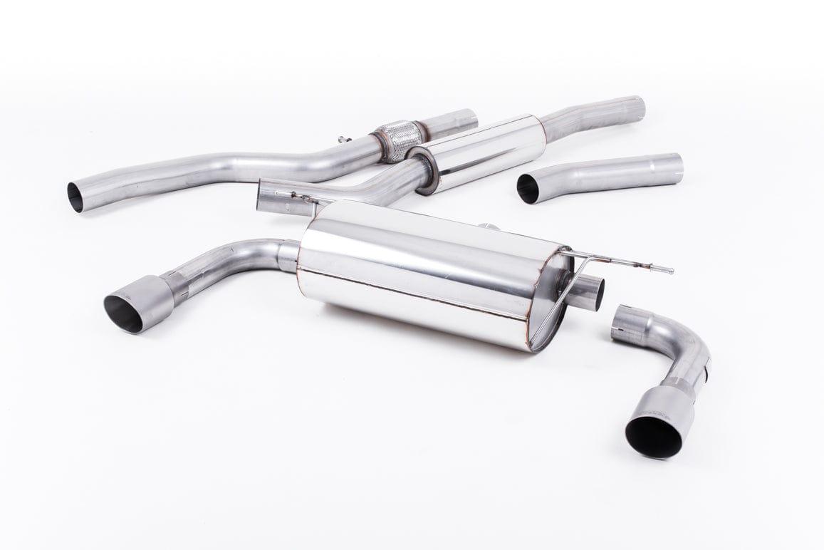 MillTek SSXBM1021 BMW F32 428i Cat-Back Dual-Outlet Resonated with Titanium Tips