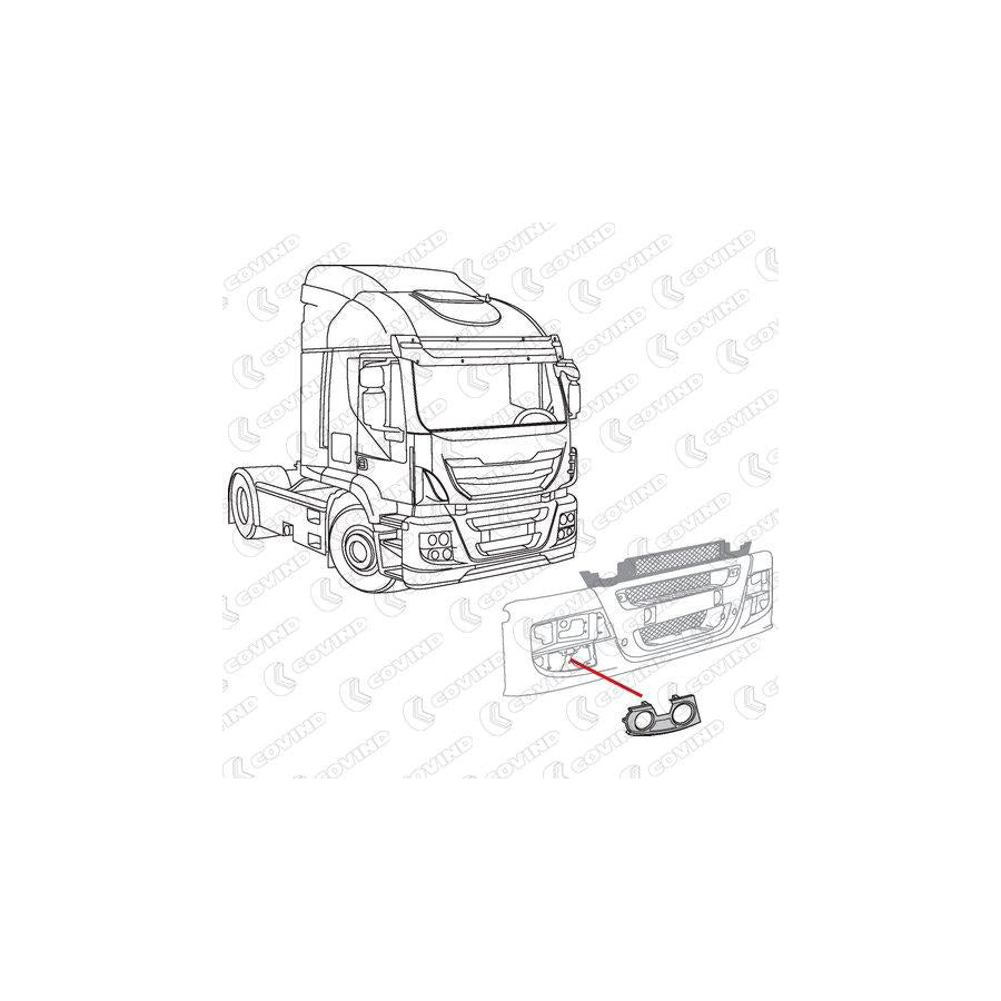 Covind 580/ 88 Holder, Fog Light