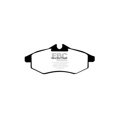 EBC DP21434 Citroen Greenstuff Front Brake Pads - Girling/TRW Caliper (Inc. C2 & C3) 2 | ML Performance UK Car Parts