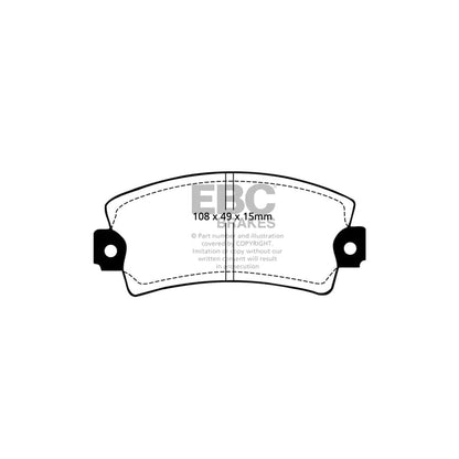 EBC PD01KF504 Fiat Greenstuff Front Brake Pad & Plain Disc Kit  (Inc. Ritmo & Strada) 2 | ML Performance UK Car Parts