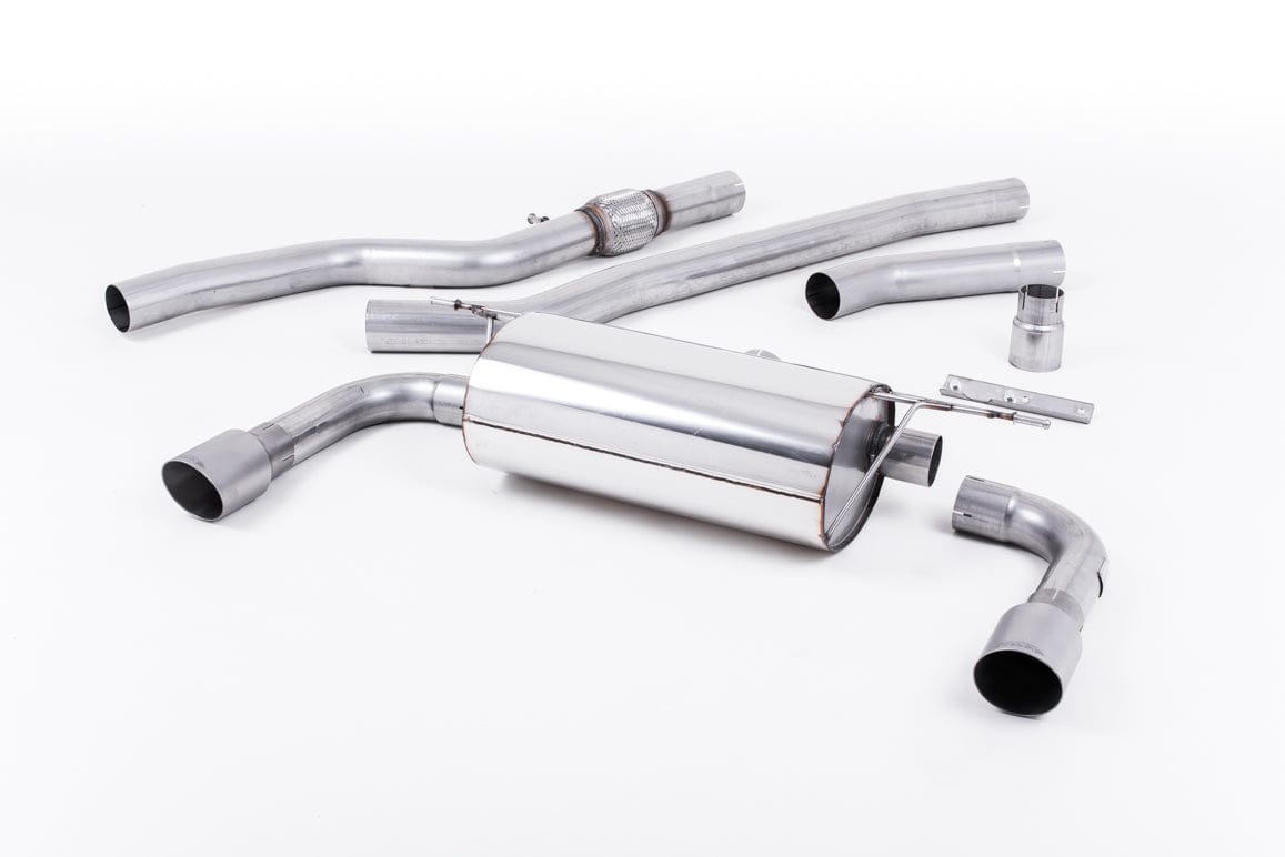 MillTek SSXBM1020 BMW F32 428i Cat-Back Dual-Outlet Non-Resonated with Titanium Tips