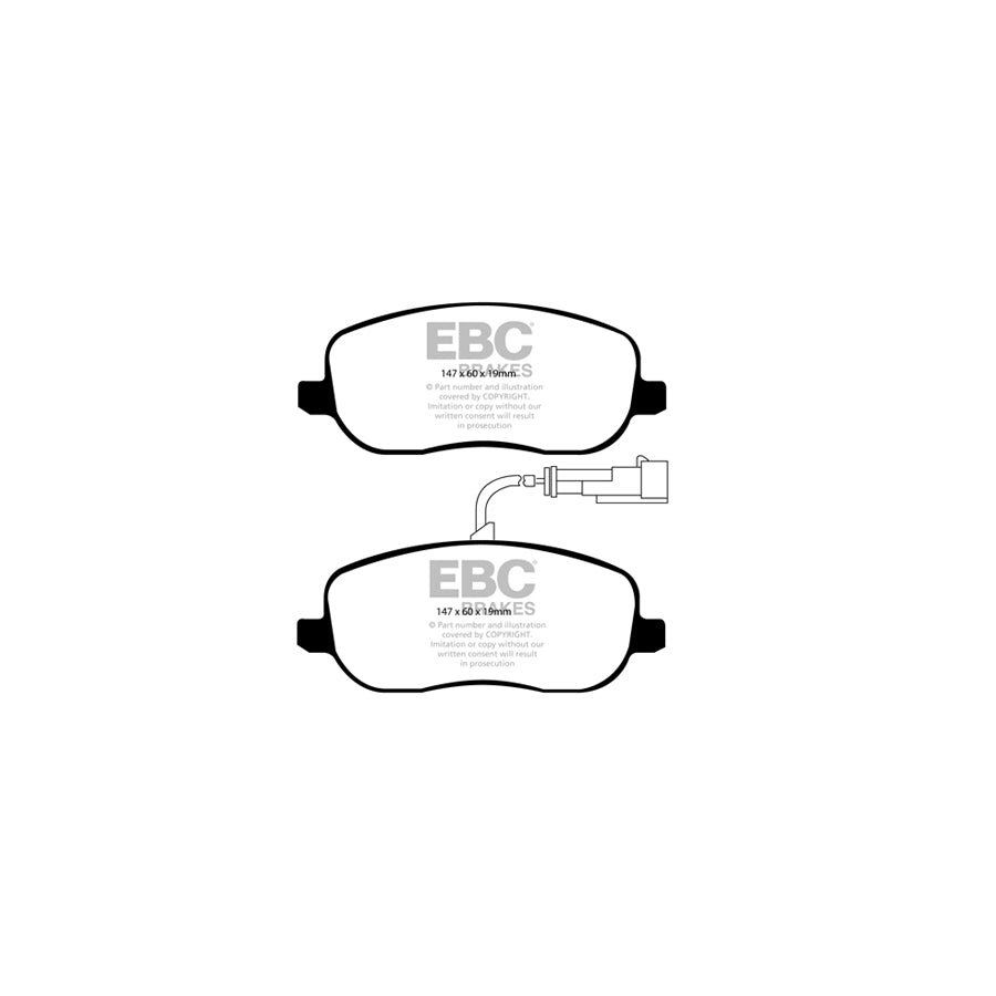 EBC DP1906 Fiat Croma Mk2 Ultimax Front Brake Pads 2 | ML Performance UK Car Parts