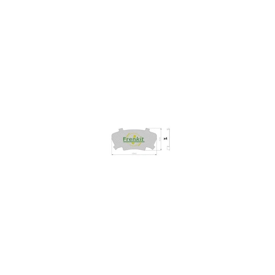 Frenkit 940215 Anti-Squeal Foil, Brake Pad (Back Plate)