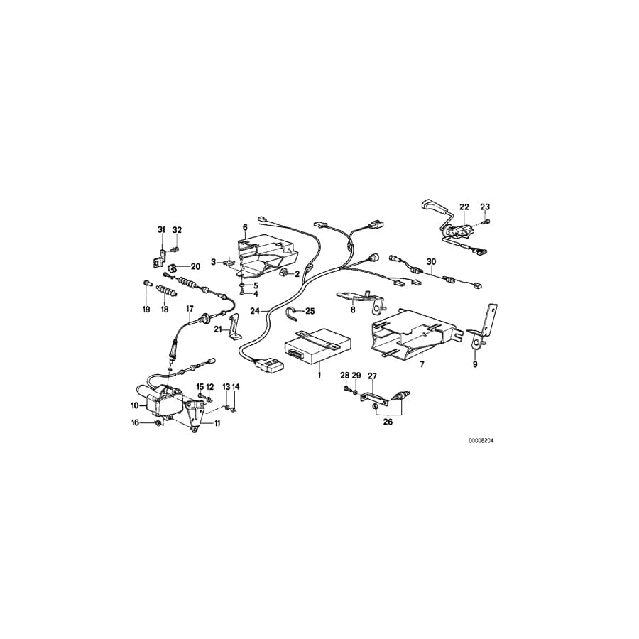 Genuine BMW 65711373014 E28 Supporting Plate (Inc. 524d & 524td)