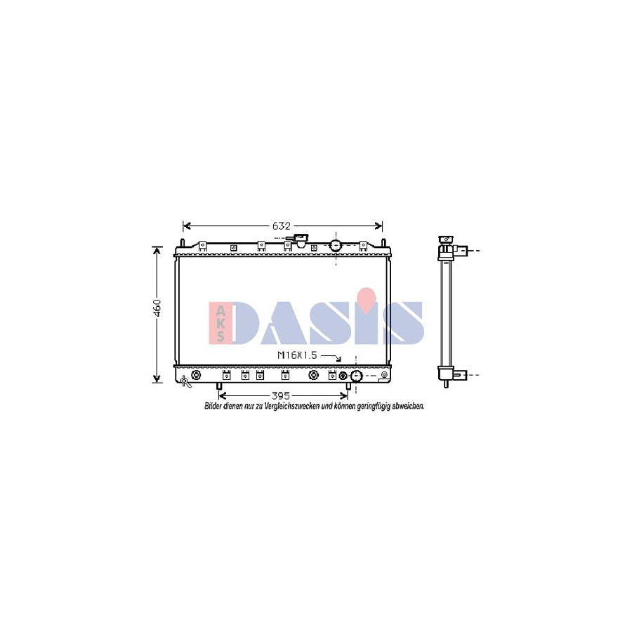 AKS Dasis 140001N Engine Radiator