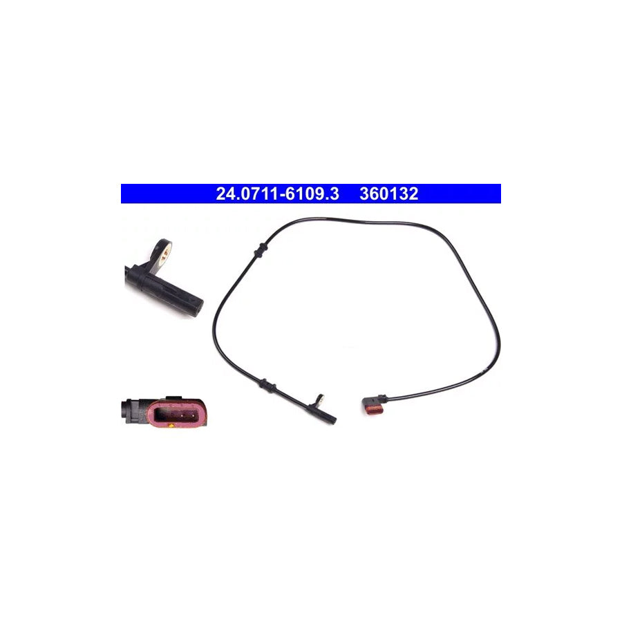 ATE 24.0711-6109.3 Abs Sensor Suitable for Mercedes-Benz Slk (R171)