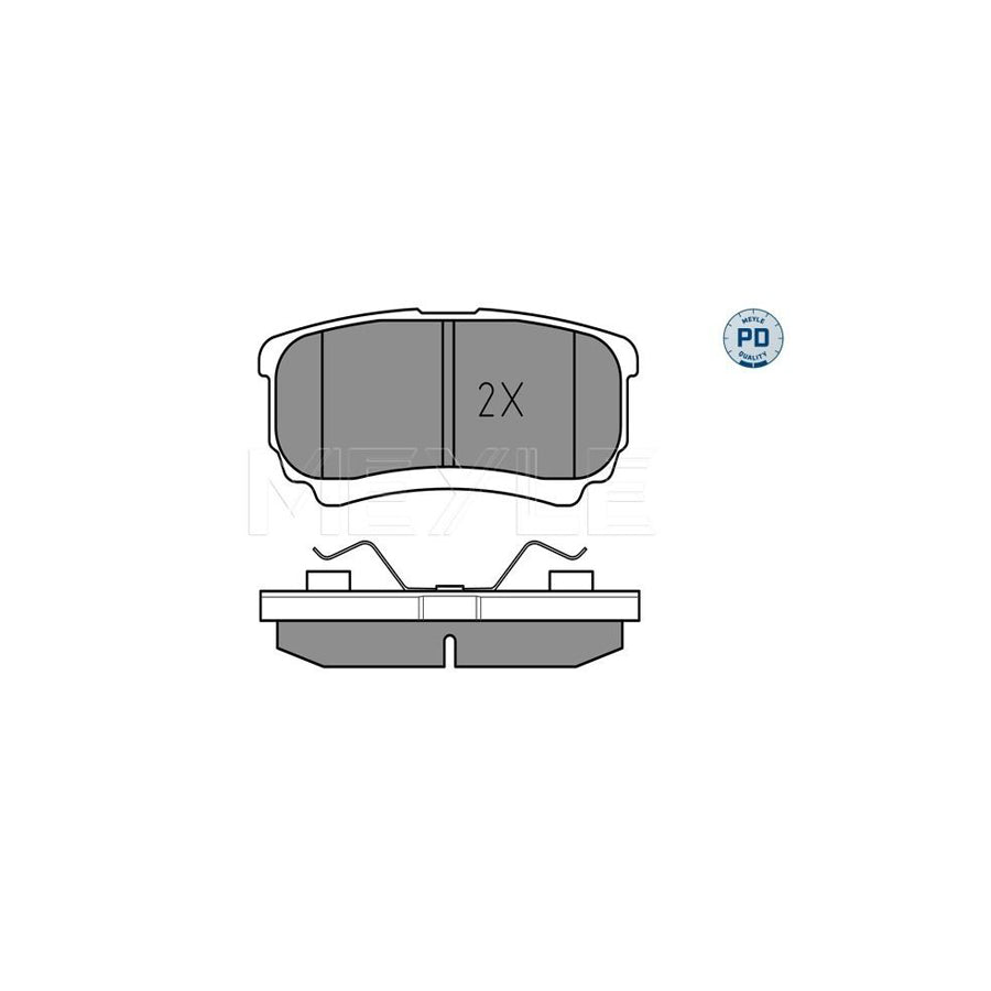 Meyle 025 240 1416/Pd Brake Pad Set