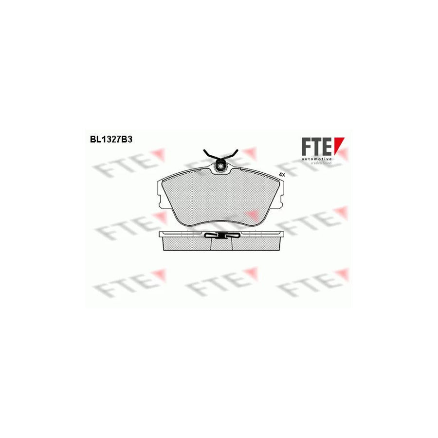 FTE Bl1327B3 Brake Pad Set for VW Transporter