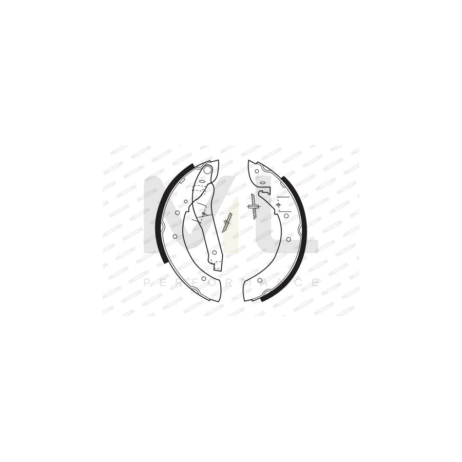 Ferodo Premier FSB194 Brake Shoe Set With Accessories