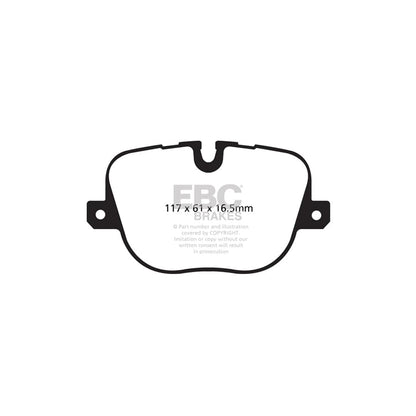 EBC PD11KR591 Land Rover Range Rover Sport Greenstuff Rear Brake Pad & GD Disc Kit 2 | ML Performance UK Car Parts