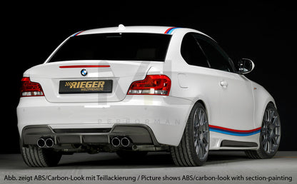 Rieger 00035039 BMW 1 Series E82 E88 Rear Diffuser 2 | ML Performance UK Car Parts