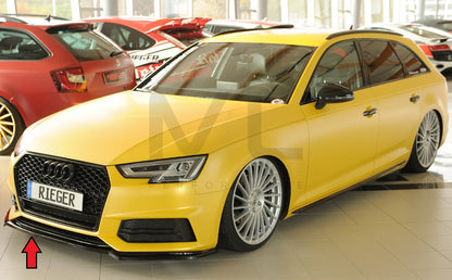 Rieger 00088226 Audi B9 F4 Front Splitter (A4 & S4) 9 | ML Performance UK Car Parts