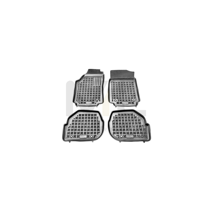 REZAW PLAST Tailored 200302 Floor mat set Elastomer, Front and Rear, Quantity: 4, Black
