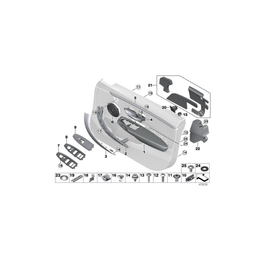 Genuine BMW 51417347683 F36 Armrest, Front Left VENETOBEIGE (Inc. 418i, 430d & 425d)