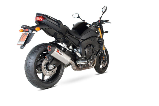 Scorpion RYA87SEO Yamaha Serket Parallel Slip-On - Brushed Stainless Steel Sleeve (FZ8 / Fazer 8 ) | ML Performance UK UK